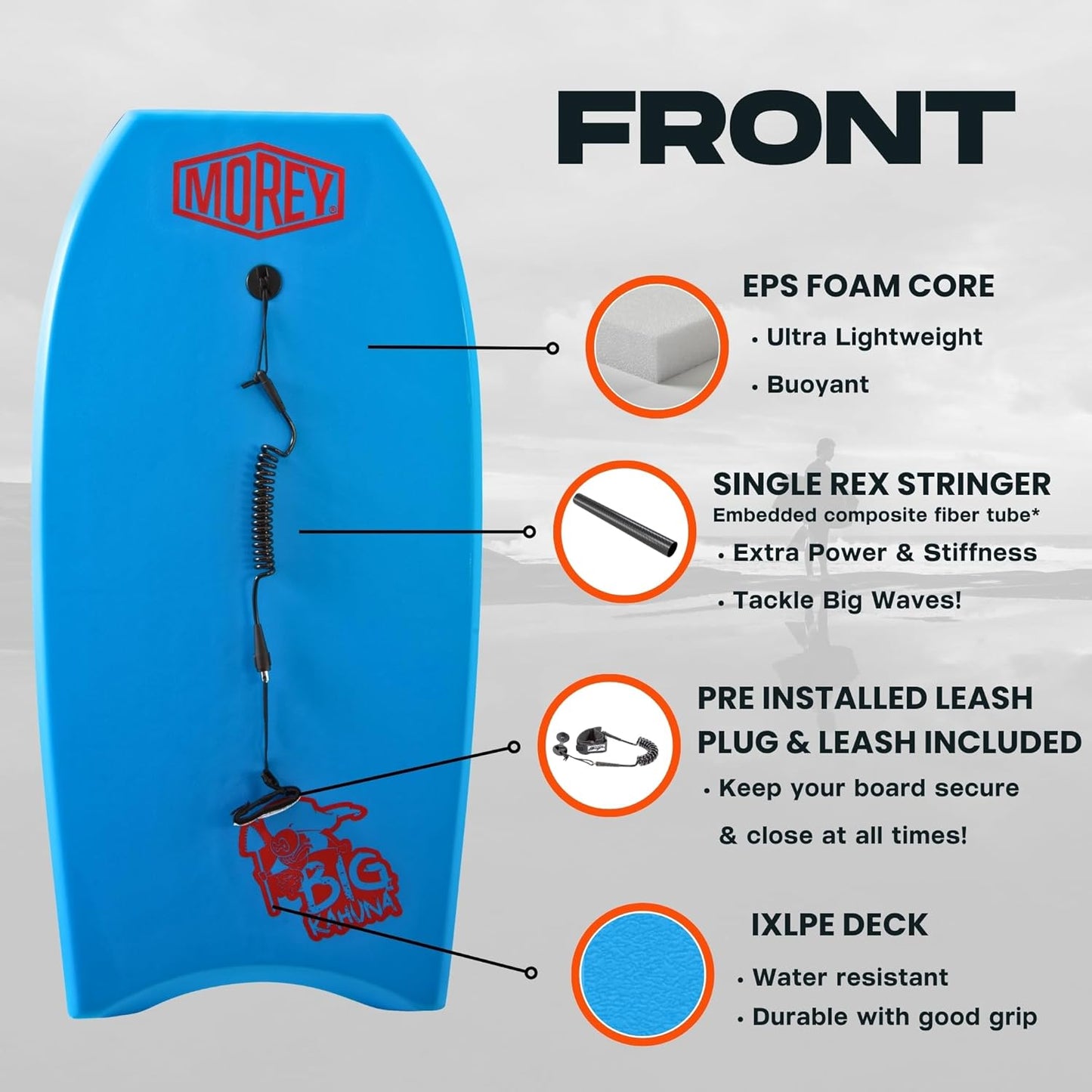 Morey® Big Kahuna 44" - Blue