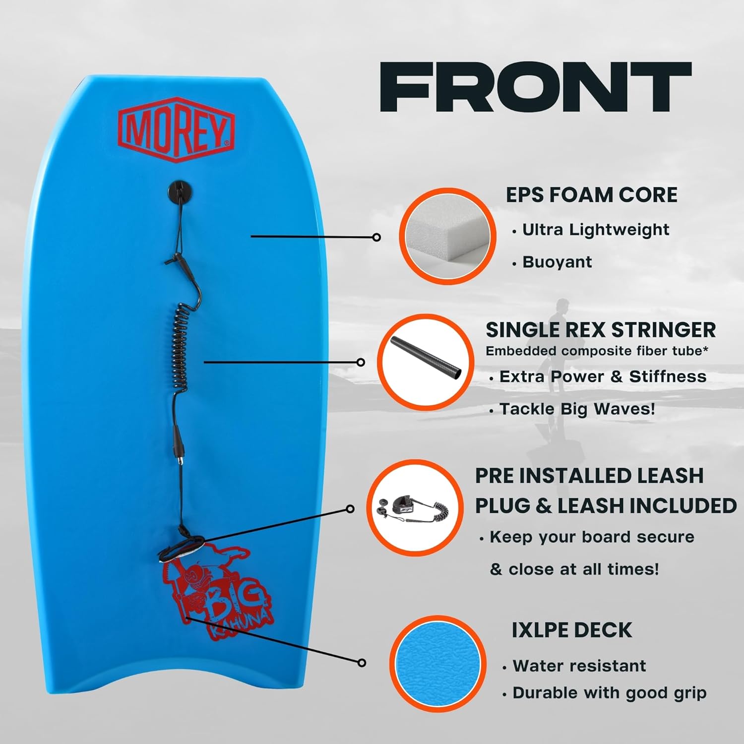 Morey Big Kahuna 44" - Bleu